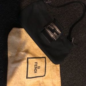 Fendi clutch w strap
